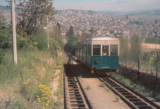 Funicular de Montjuic, mayo 1970, Foto John Batss ,