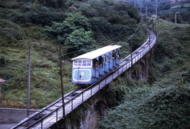 Funicular de Archanda, c. 1960, foto Jean Henri Manara