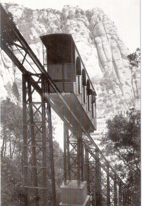 Funicular de Montserrat a Sant Joan, en 1929, Editren JLPG