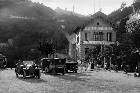 Funicular del Tibidabo , estacion inferior, c 1915, foto Roisin , Fondo
