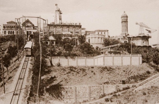 Funicular del Tibidabo , postal comercial