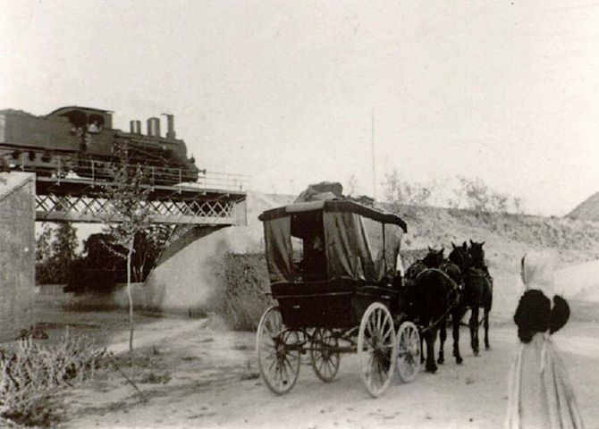 Estacion de Gador - año 1900 , foto Enrique Paniagua