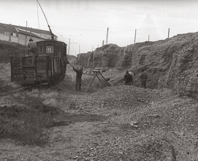 Gravera de Churriana , 02.09.1971 , foto Juan Antonio Tartajo