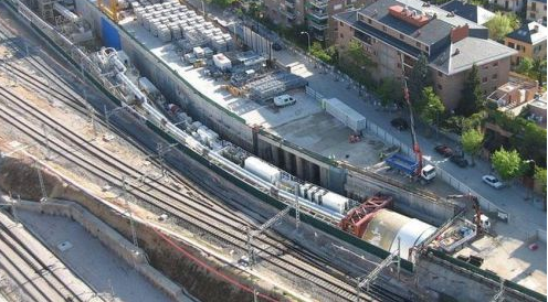 Inicio del túnel del AVE, archivo Mikel Iturriaga