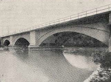 Linea de Castejon a Bilbao , año 1925, puente de Iberlanda , PK 233,083, revista I. y C.