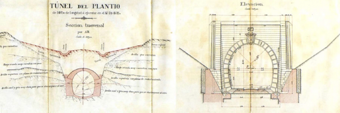 Linea de Linares a Puente Genil, Tunel del Plantio, año 1875, AHF-0002-008
