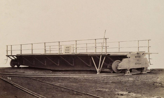 Linea de Merida a Sevilla, puente giratoruio , fondo Real Sociedad Belga de Fotografía, coleccion Jose Manuel Iglesias Nieto