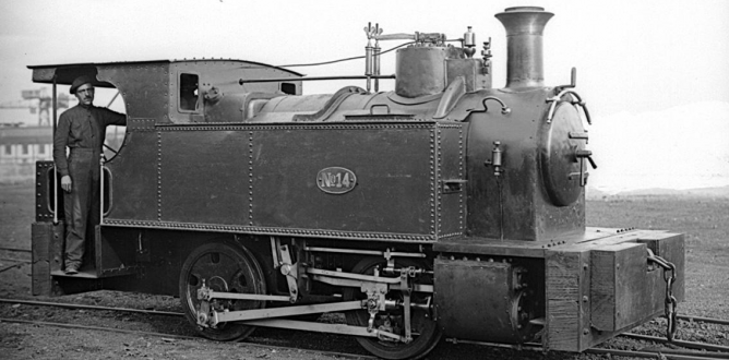 Locomotora AHV nº 14, foto Páramo