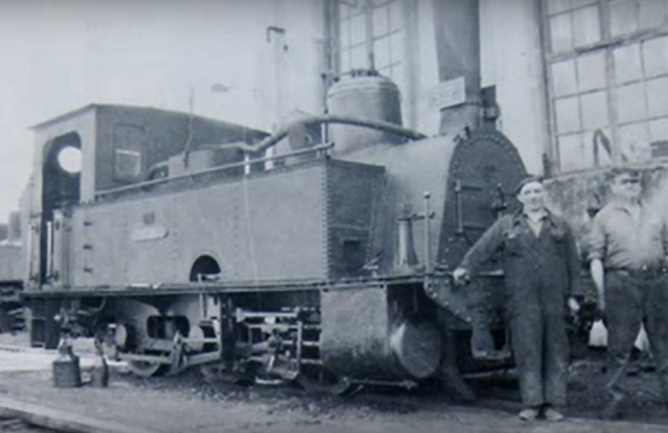 Locomotora Cascante en el Taller de Arnedo, foto Fernando Llauradó