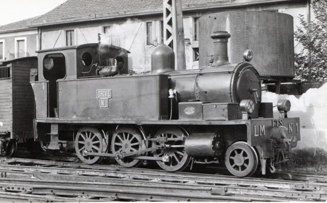 Locomotora Oriuve , nº 1 del Luchana a Munguia , fondo Euskpotren, MVF