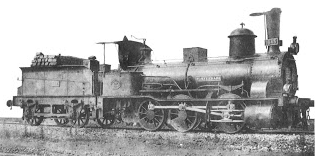 Locomotora PONFERRADA, nº 1645, del AGL, fabricada por Koechlin en 1865, archivo Zurdo de Olivares