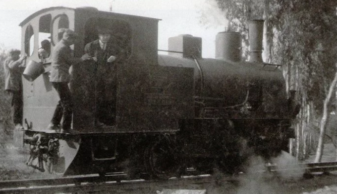 Locomotora de Minas de Cala , año 1929, (WordPress)
