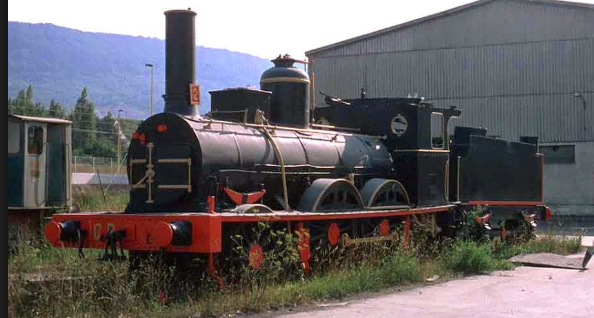 Locomotora de vapor ex MZA nº 8-Portñland Valderrivas- Olazagutia, foto Victor Prieto