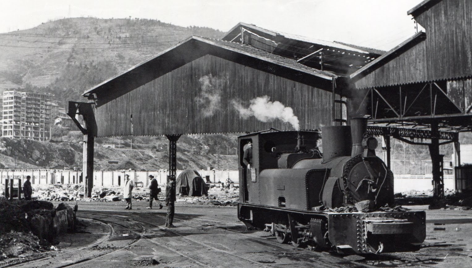 Locomotora de vía métrica La Basconia , fondo MVF 