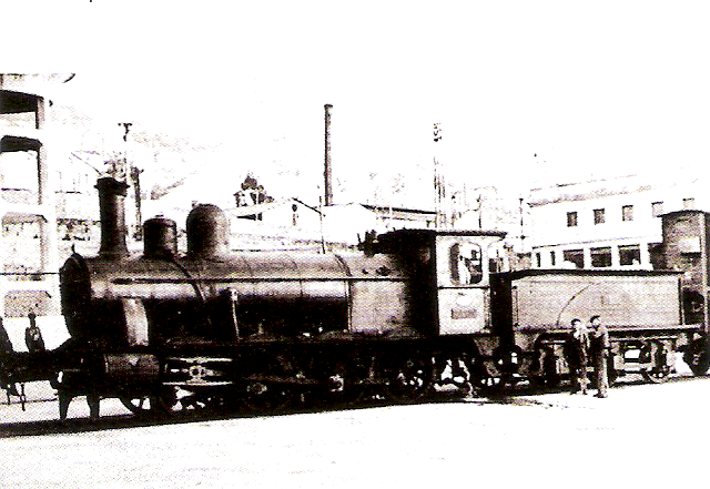 Locomotora en el puerto de Vigo 