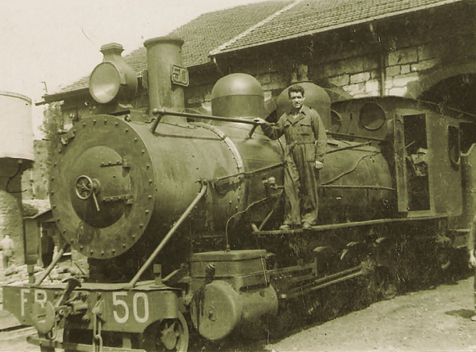 Locomotora nº 50 del Ferrocarril de La Robla , archivo Miguel Angel Garcia