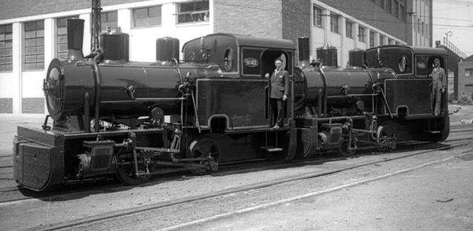  Locomotoras Borsig AHV nº 43 y 42, foto Archivo Páramo