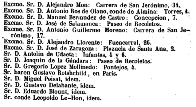 MZA Consejo en 1858