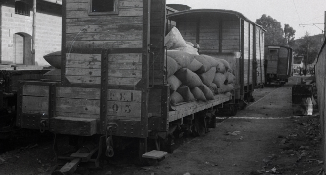 Material móvil del FEL en la estación de Linares-Baeza, foto M. Salinas