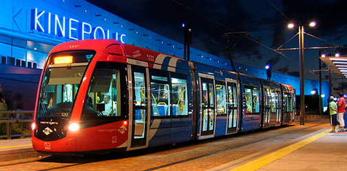 Metro Ligero de Madrid, en Pozuelo , fondo Diario de Pozuelo