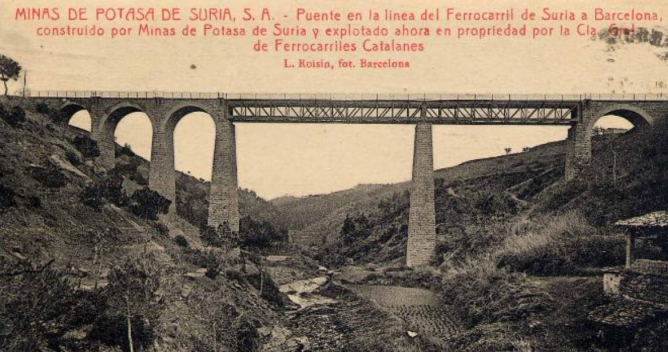 Minas de Suria . Puente. fondo Todocoleccion