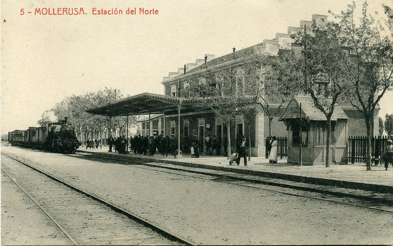 Estacion de Mollerusa - Norte -Linea Barcelona a Zaragoza por Lérida