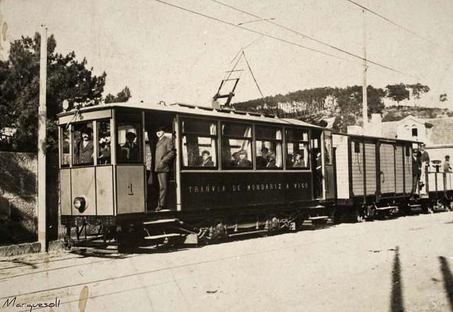 Tranvia de Mondariz a Vigo, fotografo desconocido