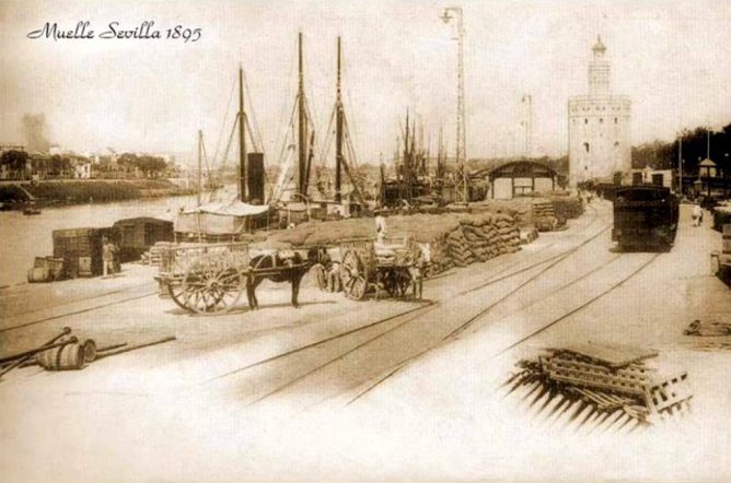 Muelle de New York en Sevilla ,c . 1895, desconocido