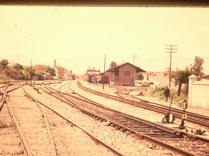 Estacion de Guadix ,año 1984, foto Juan Peris Torner