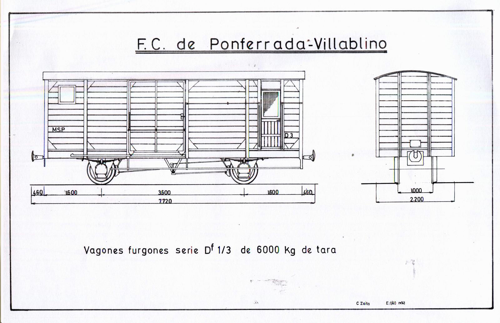 PV, MSP Furgón D1-3, dibujo Carmelo Zaita Rubio