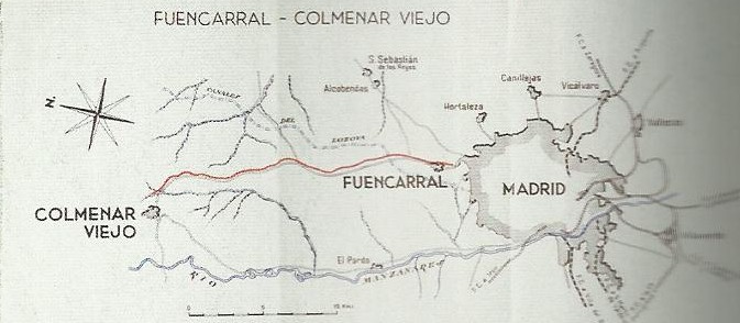 Plano Fuencarral a Colmenar Viejo