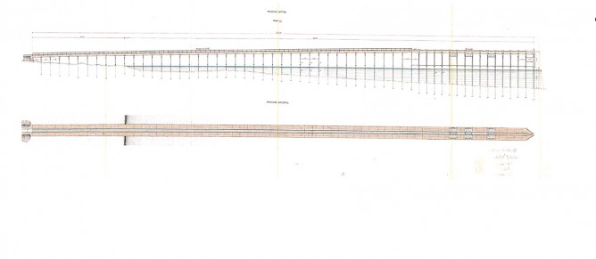 Plano transversal del proyecto del Embarcadero año 1869- fondo AGA