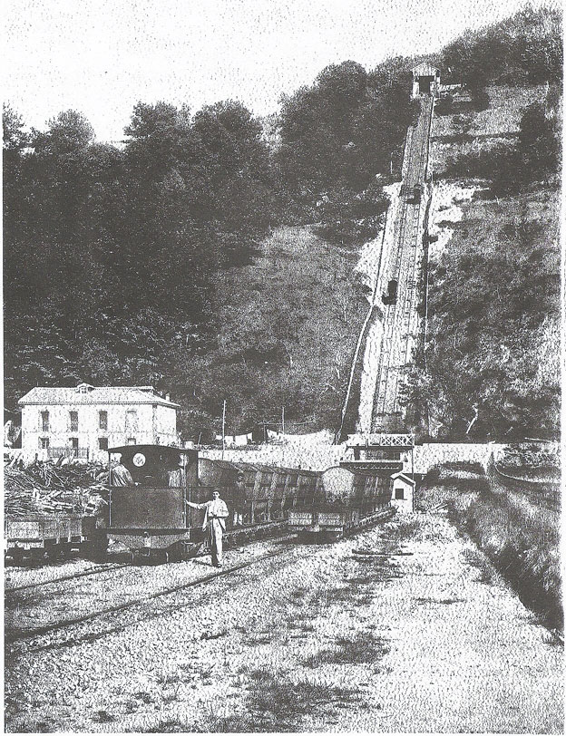 Plano inclinado de la  Mina Mariana (Mieres)