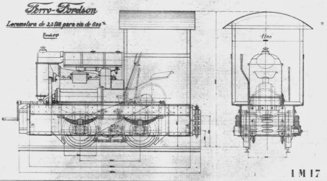Planos del Tractor Fordson.Archivo Museo del Ferrocarril de Gijón