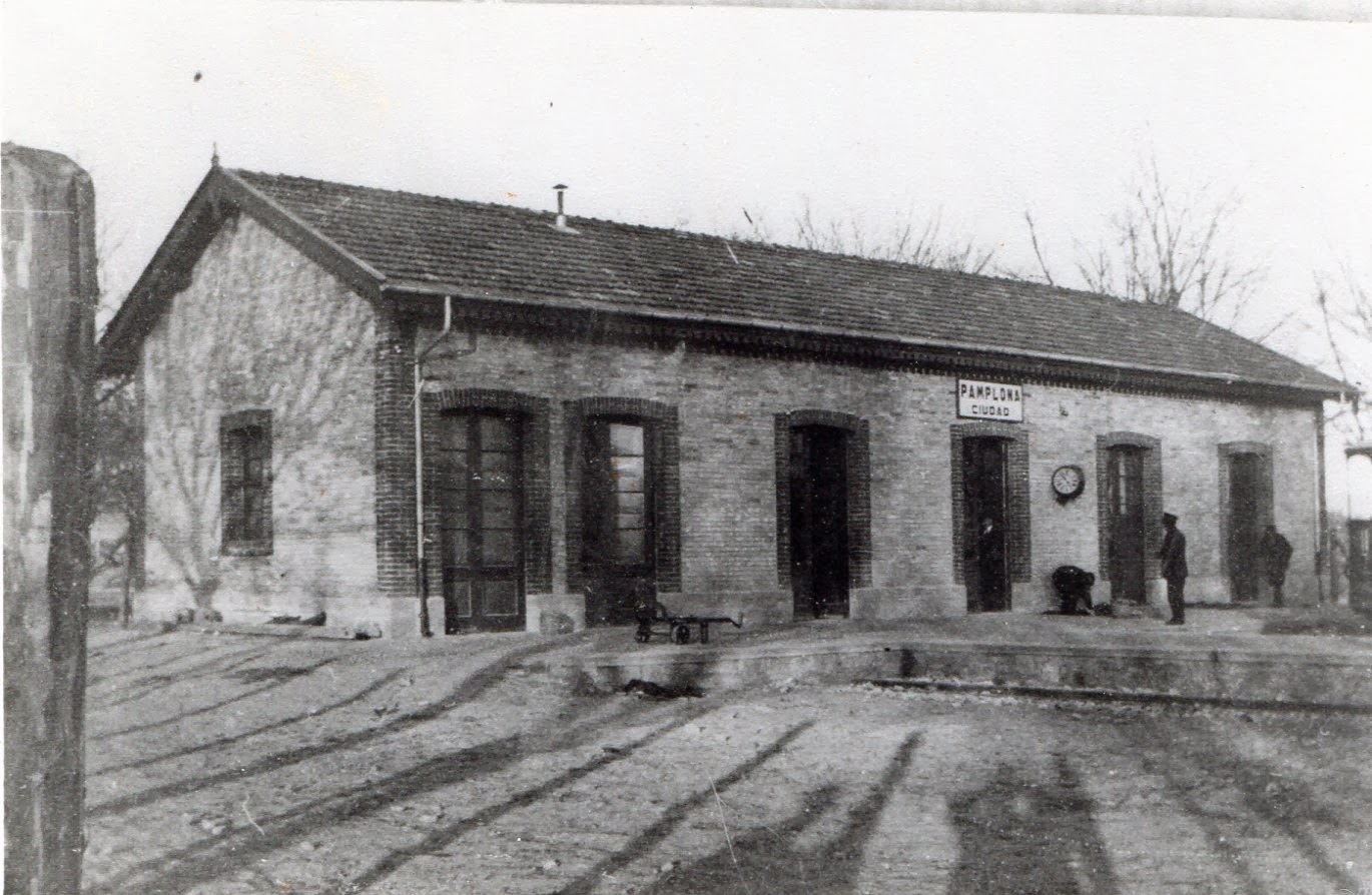 Primitiva estación de Pamplona Ciudad , Fondo Euskotren , MVF