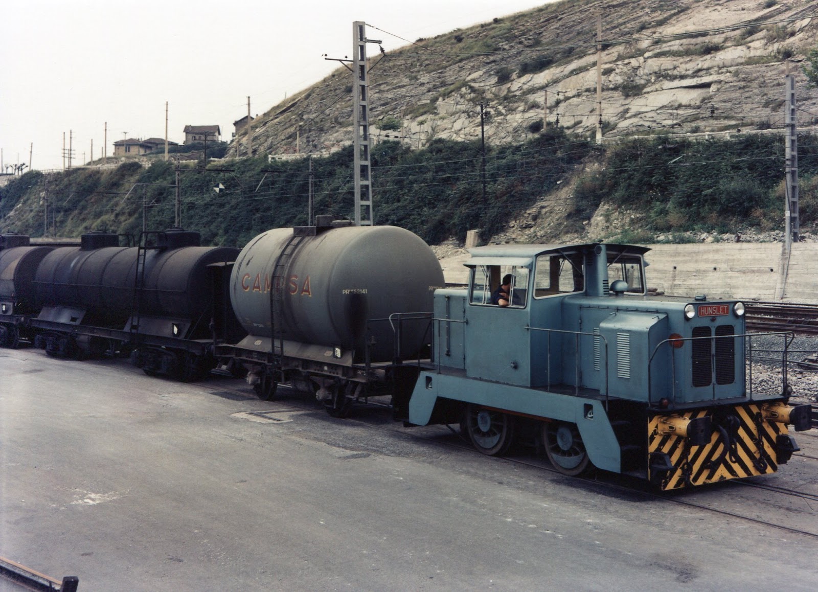 e Pasaje, locomotora Hunslet-Rolls Royce, coleccion , J.J. Olaizola