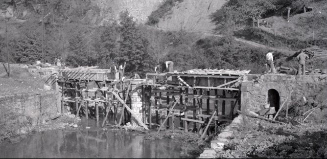 Reconstruccion del puente sobre el Oñati, 1938