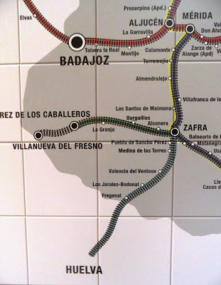 Plano Ferrocarril de Zafra a Jerez de los Caballeros