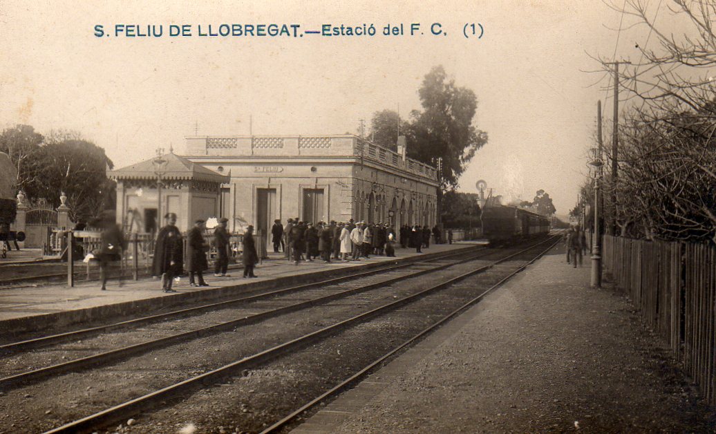 Sant Feliu de Llobregat, postal comercial, fondo : Miguel Diago Arcusa