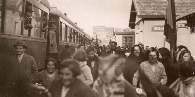 Santander Mediterraneo , estacion de Lermilla, autor desconocido