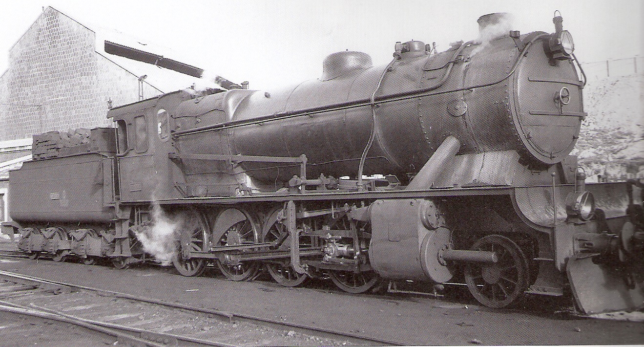 Santander- Mediterraneo, estacion de Soria, locomotora Babcock & Wilcox- Foto Ferran Llauradó