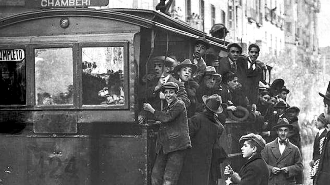 Tranvia a Chamberí , en 1913