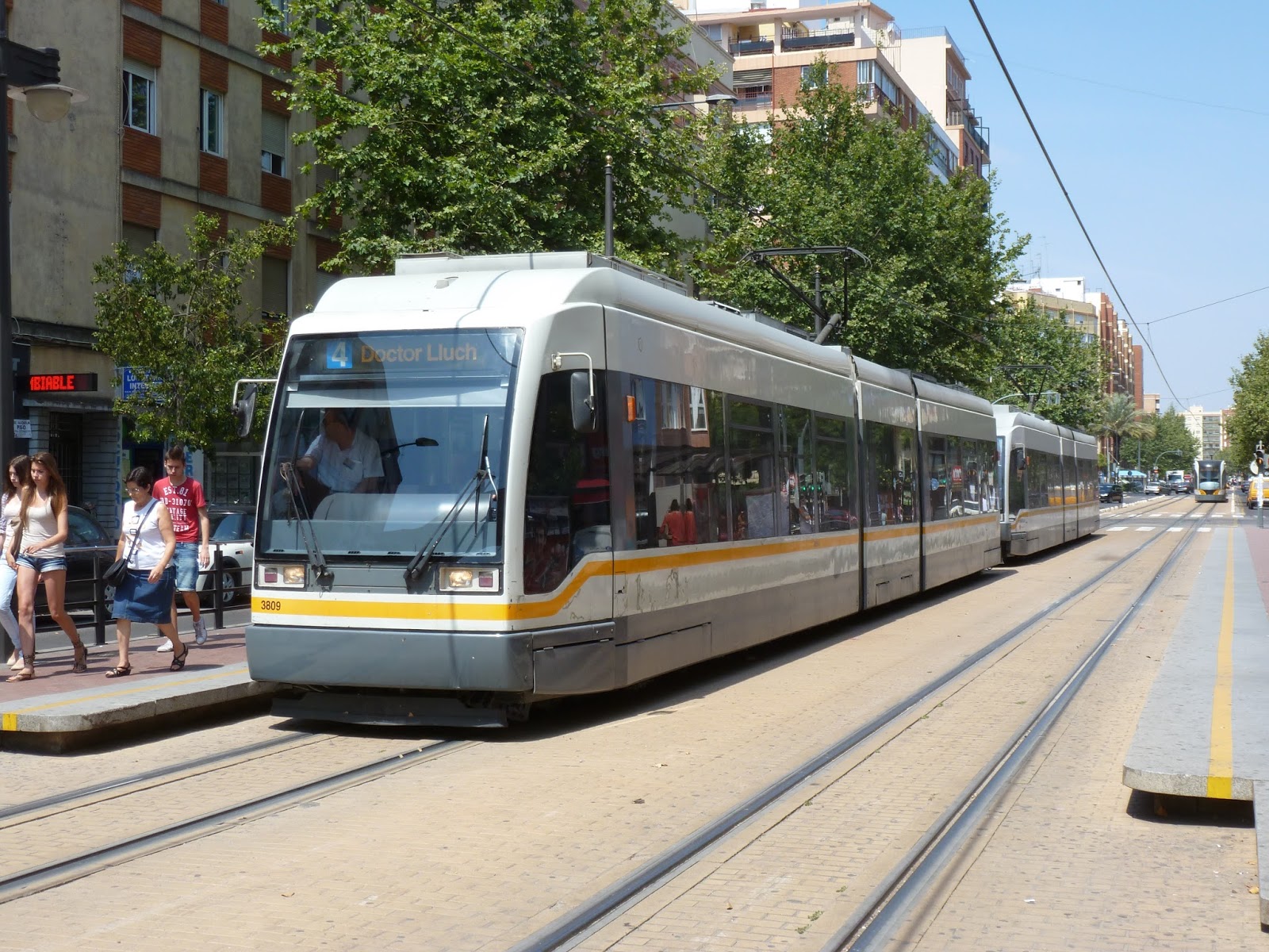 Tranvia de CAF - Siemens , en Valencia