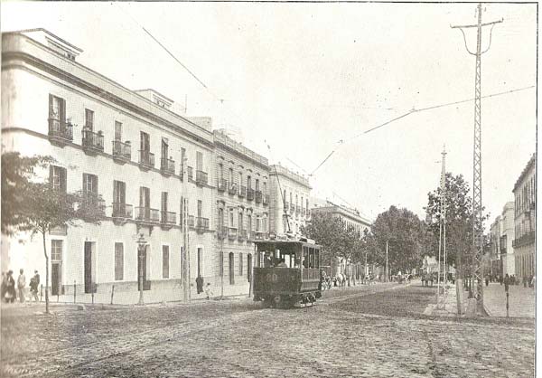Tranvia de Triana, año 1907,Fondo Antonio Liger Valverde