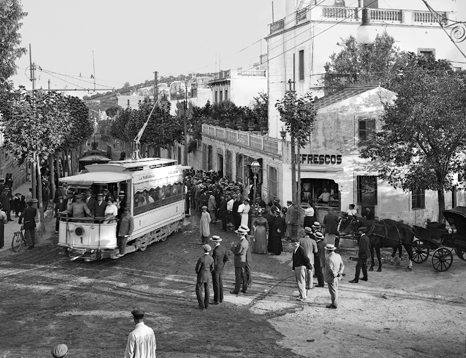 Tranvia de l´Arrabassada. c. 1918 , Coleccion Roisin IEFC- ACM-9-3706