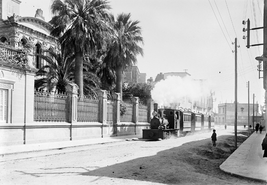 Tranvia del Bajo Amprudan, Palamós, c.1930. Coleccion Roisin-IEFC-ACM-9-12.565