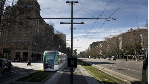 Tranvia en Barcelona, archivo La Vanguardia.Ana Jimenez