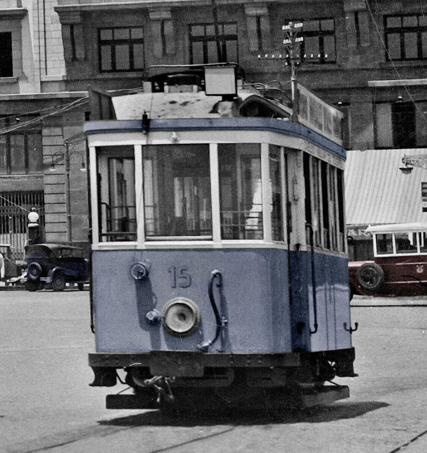 Tranvia en la plaza del Marques de Celada, en La Laguna. Foto Miguel Bravo