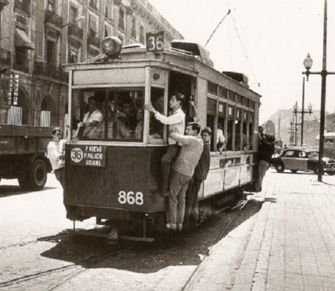 Tranvias de Barcelona . año 1965