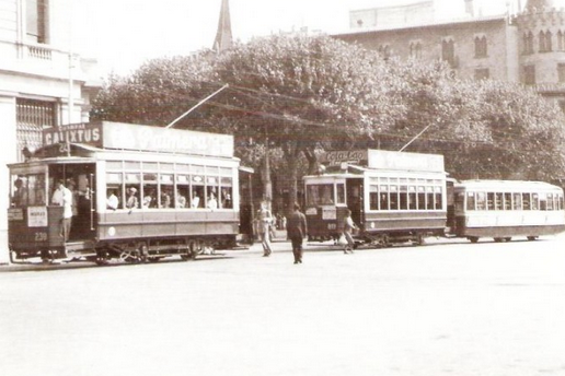 Tranvias de Barcelona , 31 de julio de 1949, archivo Jordi Ibañez